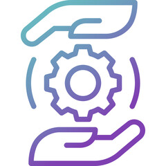 training gradient line icon