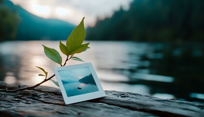 Reflective Lent Landscape Polaroid