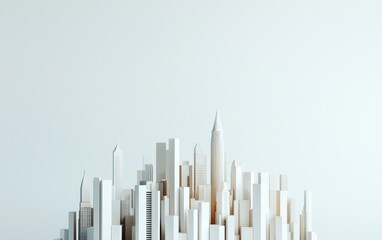 White And Brown Wooden Cityscape Model