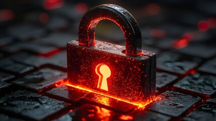 Burning Lock Security on Dark Stone