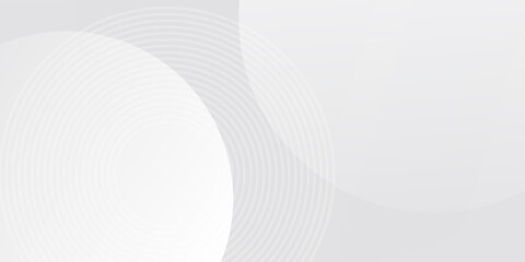 White geometric abstract background overlap layer on bright space with lines effect decoration. Modern graphic design element circles  modern