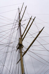Fototapeta premium Tall ship mast and rigging