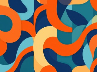 Obraz premium Abstract Colorful Swirl Pattern Background
