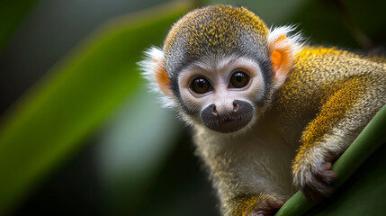 Fototapeta premium World Monkey Day, celebrated on December 14, raises awareness about primates' conservation