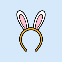 White Rabbit Ears Headband for Easter Fun