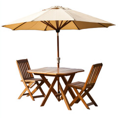 beach chairs and umbrella