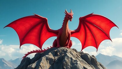 Red Dragon A Mountain Its Impressive Size