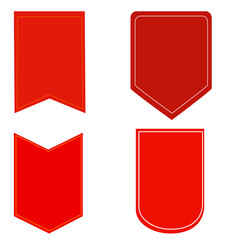 Set of Promotional Badges and Labels in Flat Design