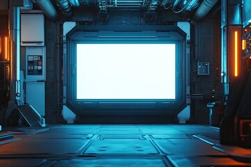 Ray Tracing Graphics and High Fps Scifi Videogame Displayed on Television Set Zoom in Shot