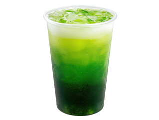 Tall glass of refreshing green tea, a healthy and delicious beverage refreshing
