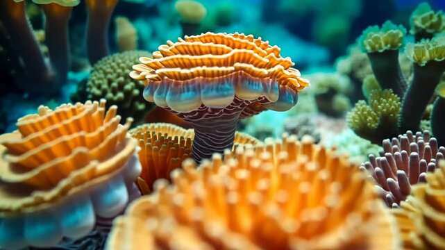Bunte Korallen in einer faszinierenden Unterwasserwelt