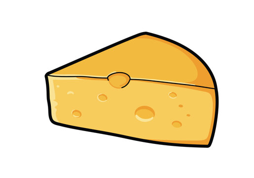 recommend clip art: Sliced cheese clipart. This image shows a wedge of cheese with holes. Vector illustration design.