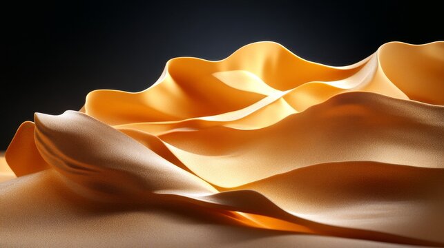 Golden Sandscapes: Desert Undulations - Abstract desert landscape, symbolizing serenity, warmth, mystery, timelessness