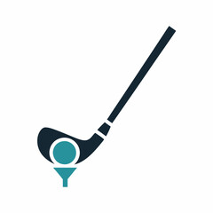 Clean and Professional Golf Equipment Illustration.
