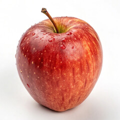 a slightly shriveled red apple