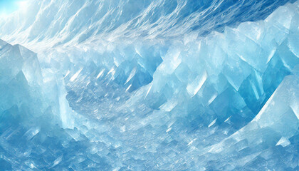 Obraz premium Cold mountain and Glacier landscape