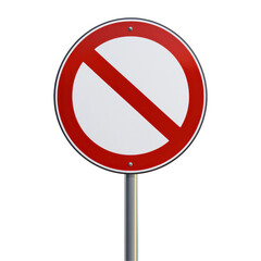 No parking, no entry traffic signs separated on a white background.
