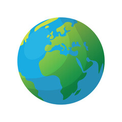 Earth. World. Globe. Vector illustration