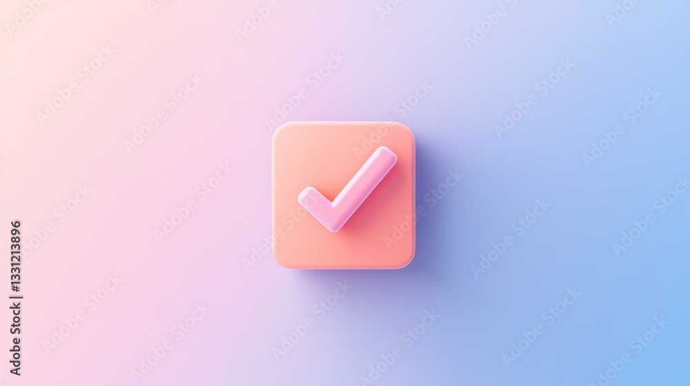 Fototapete icons and buttons a minimalist icon of a checkmark inside a five star shape, suitable for clean and 