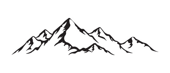 Mountain range silhouette