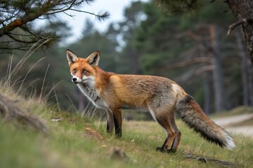 Fototapeta premium red fox in the wild