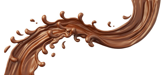 melted chocolate dripping