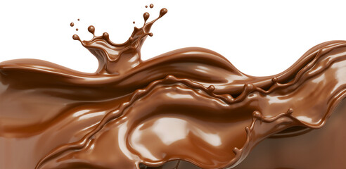 melted chocolate dripping