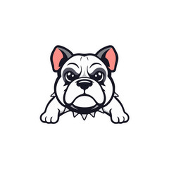 Bold and Strong Bulldog Vector Emblem