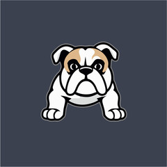 Bold and Strong Bulldog Vector Emblem
