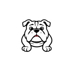 Bold and Strong Bulldog Vector Emblem