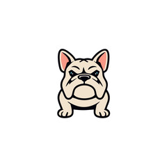 Bold and Strong Bulldog Vector Emblem