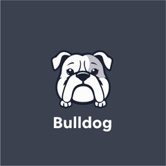 Bold and Strong Bulldog Vector Emblem