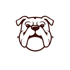 Bold and Strong Bulldog Vector Emblem