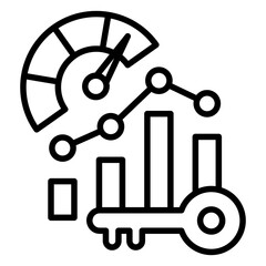 Key Performance Indicator Outline Icon