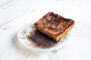 Burnt toast