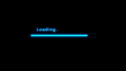 Loading progress bar illustration. Downloading, Upload symbol.