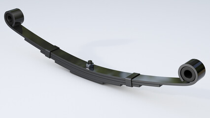 Automotive Leaf Spring 3D render