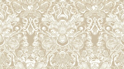 Intricate Floral Lace Pattern with Delicate Design and Elegant Details