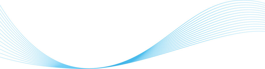  Abstract Blue Wave Curve Lines Abstract Background - Vector Illustration