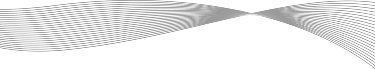  Gray wave curve lines abstract background with flowing, backdrop design for business, presentation, banner - vector