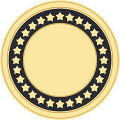 Award Gold Medal Vector Illustration