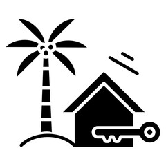 Vacation icon glyph