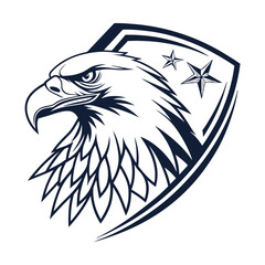 eagle head vector illustration
