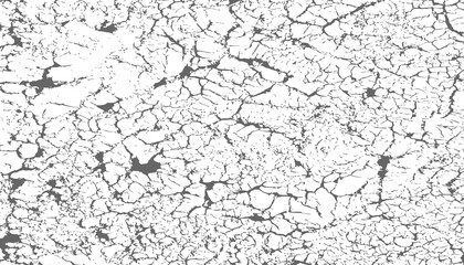 Rough black and white texture vector. Distressed overlay texture. Grunge background. Abstract textured effect. Vector Illustration