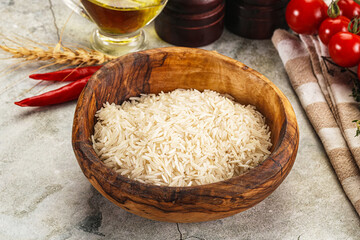 Indian cuisine - raw basmati rice