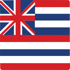 hawaii flag, flag of hawaii icon vector artwork