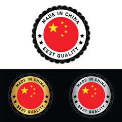 Made in China Make in Italy Organic Genuine Seal Tag Stamp Badge Made with Love Product of China