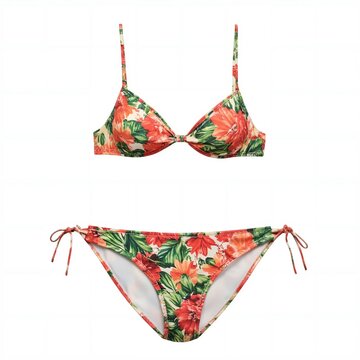 Tropical Micro String Bikini, isolated white background