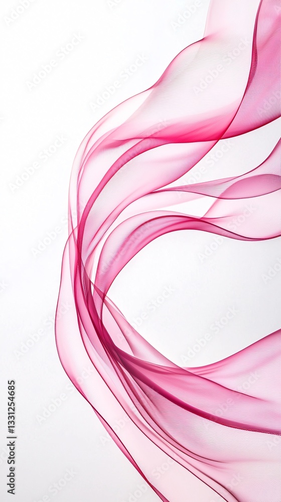 Poster minimalist abstract reality, negative space and delicate lines forming fluid yet structured patterns