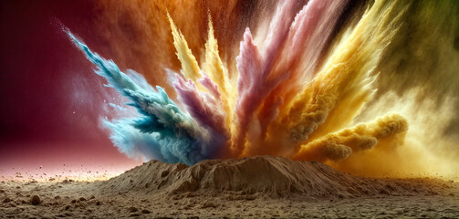 Explosion of Vibrant Colors